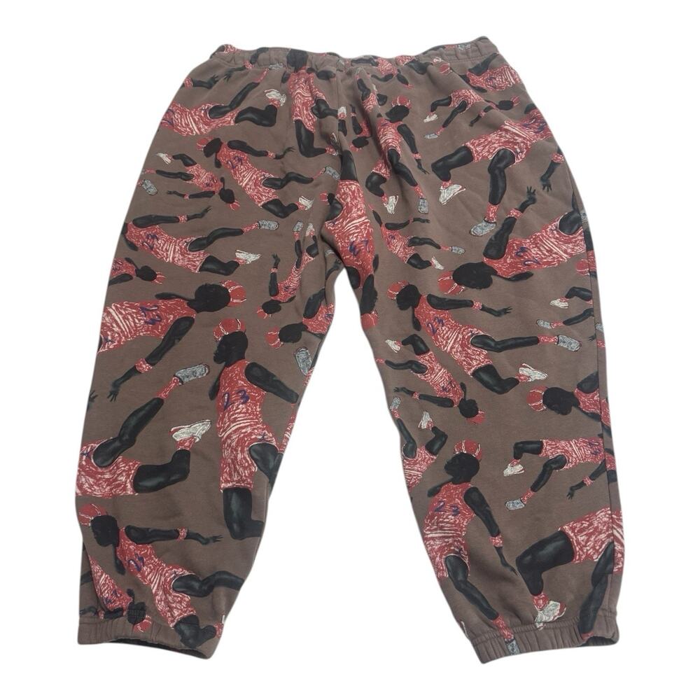 Jordan Artist Series by Parker Duncan Brown 3XL Joggers Basketball Urban Street - Picture 7 of 7